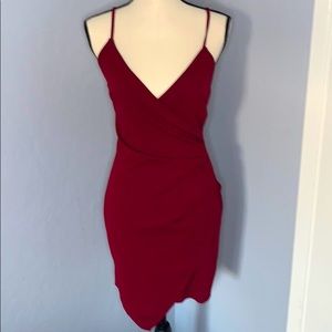 Shein midi maroon dress size M